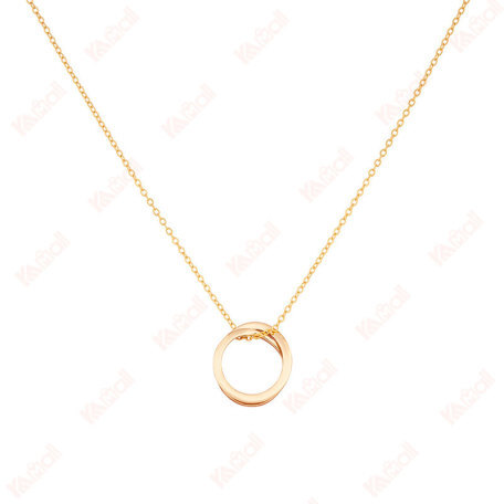 gold pendant necklace simple style